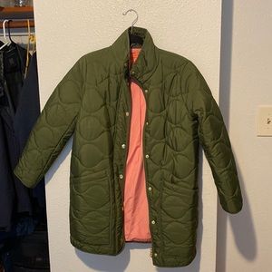 J.Crew quilted cocoon puffer